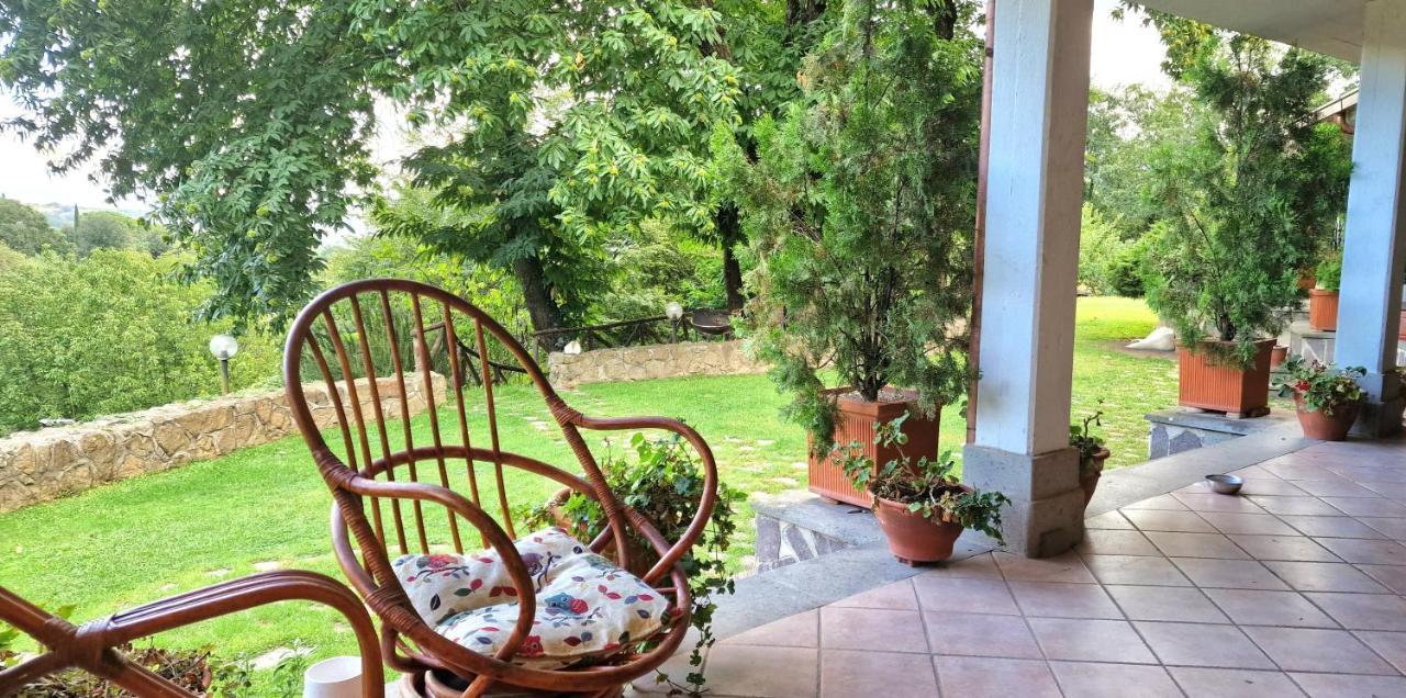 Villa Carolina - Piscina E Parco Panoramico กัมปาญญาโน ดิ โรมา ภายนอก รูปภาพ
