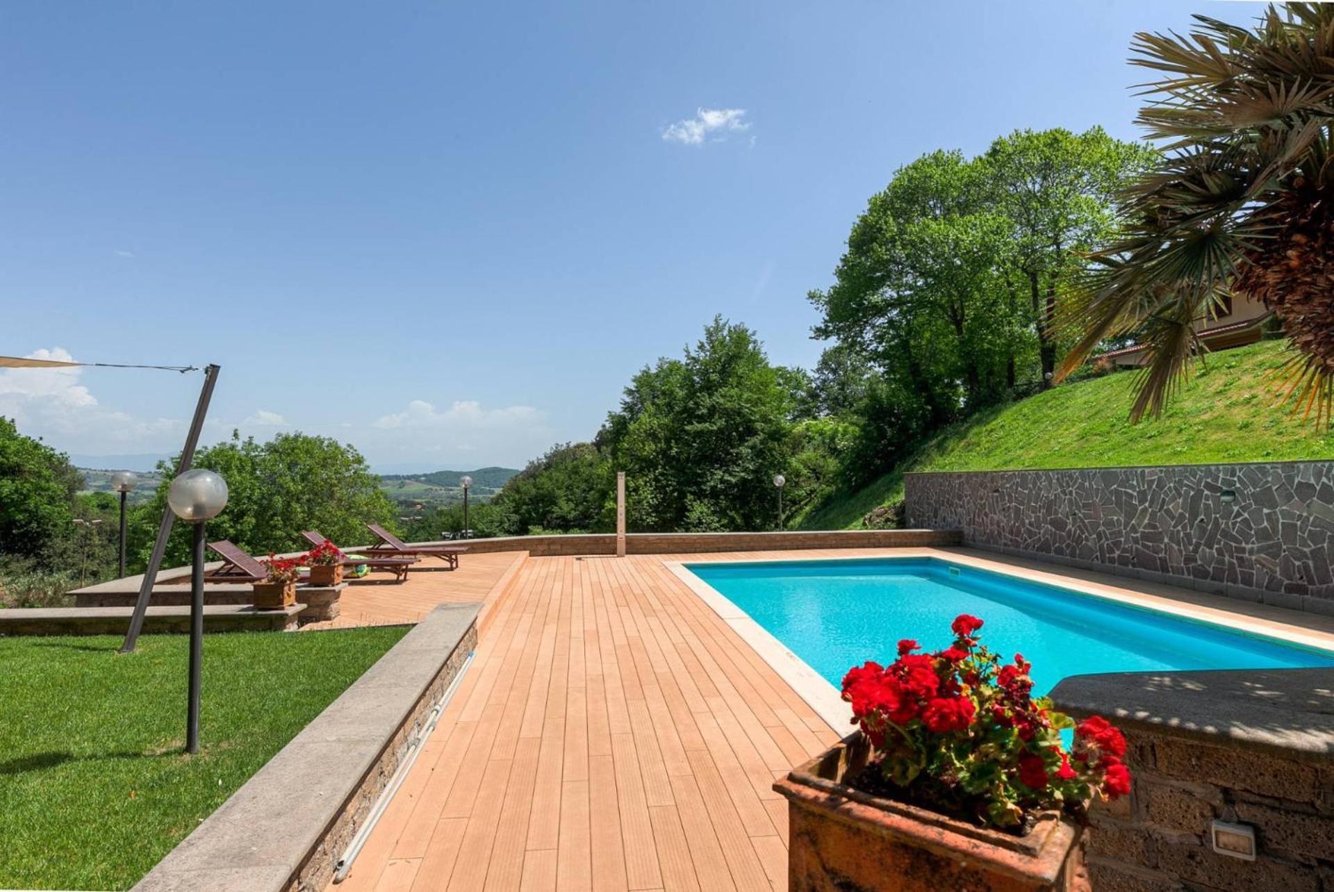 Villa Carolina - Piscina E Parco Panoramico กัมปาญญาโน ดิ โรมา ภายนอก รูปภาพ