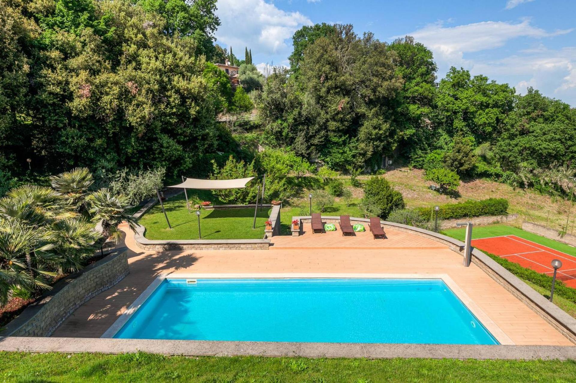 Villa Carolina - Piscina E Parco Panoramico กัมปาญญาโน ดิ โรมา ภายนอก รูปภาพ