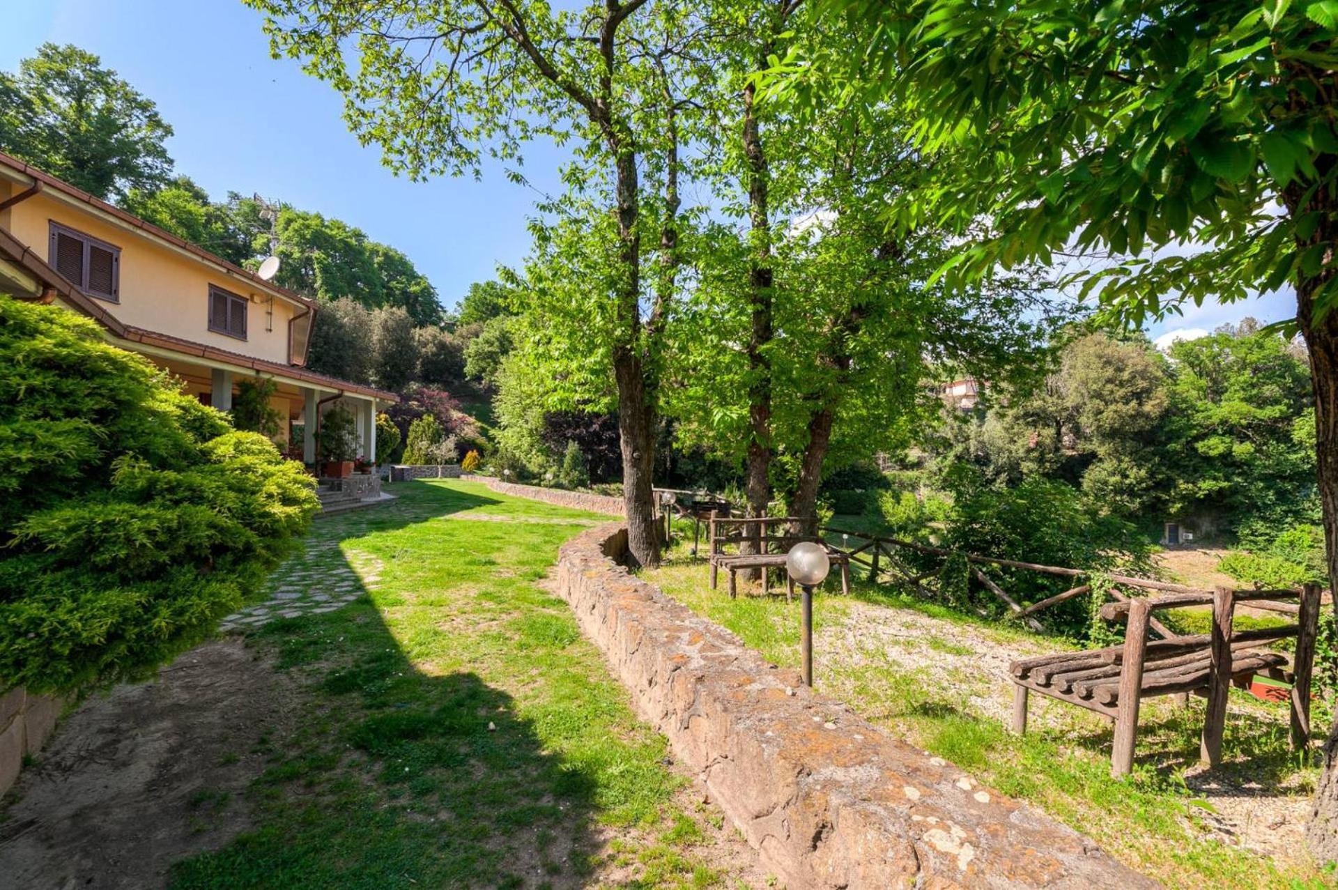 Villa Carolina - Piscina E Parco Panoramico กัมปาญญาโน ดิ โรมา ภายนอก รูปภาพ